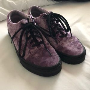 Purple Velvet Vans
